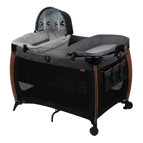 A Chic Rocking Bassinet and Play Yard in One With its full size, zip in bassinet and rocking or stationary options, you won&39;t have to choose between a rocking baby bassinet or a traditional play yard. . Monbebe bassinet